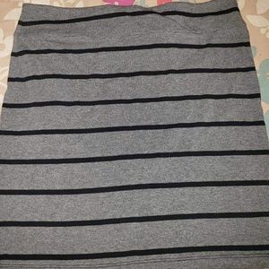 Strapless shirt or mini skirt